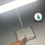 BUFFER® Şarjlı Oynar Esnek Başlıklı Dokunmatik 3 Farklı Modda Yanan Kaymaz Taban LED Masa Lambası - Görsel 5