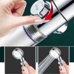 BUFFER® Turbo Pervaneli ve Filtreli Su Tasarruflu 360 Derece Dönebilen Tazyikli Duş Başlığı - Görsel 5