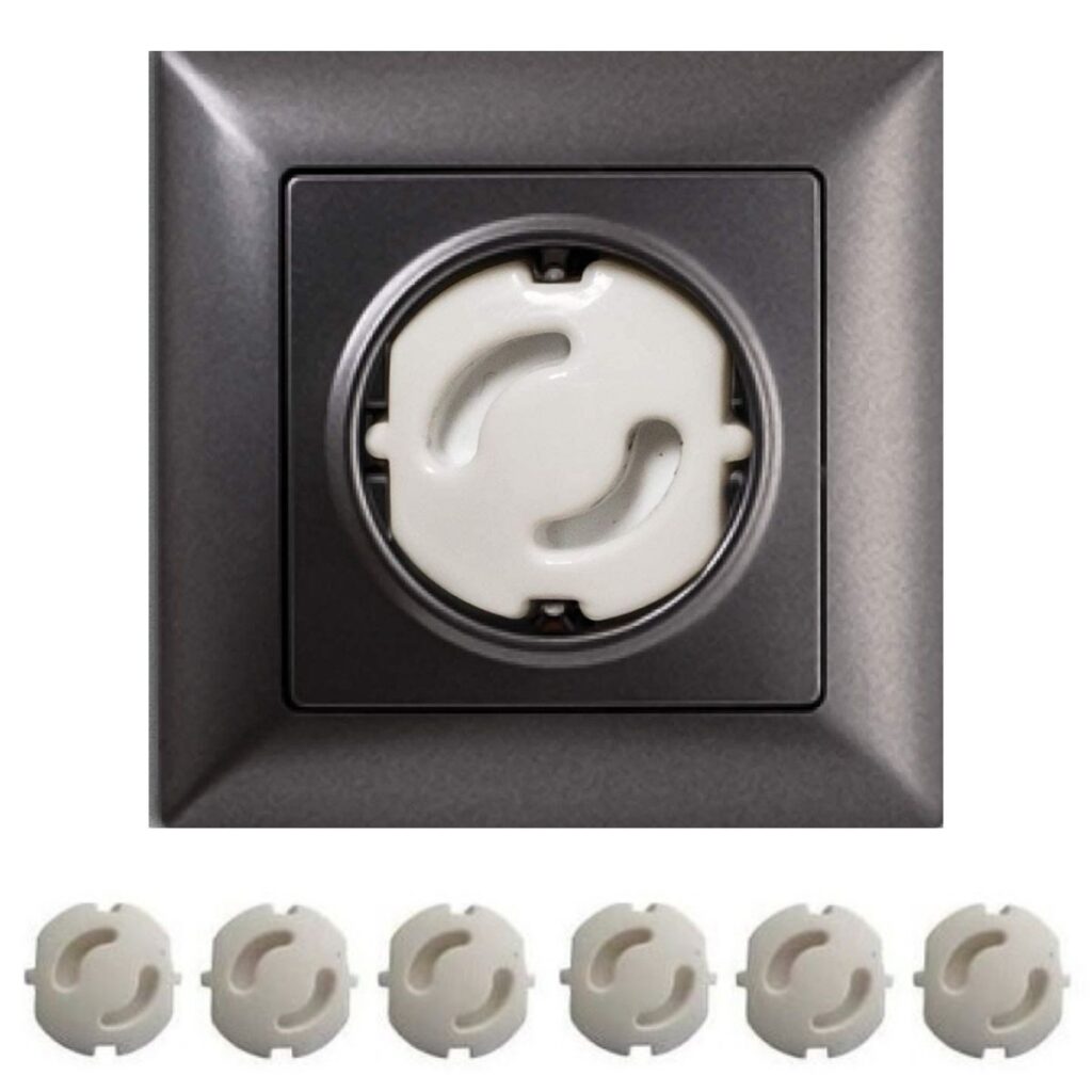 BUFFER® Bebek Çocuk Priz Koruma Kapağı (6 Adet) Çocuk Güvenliği