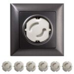 BUFFER® Bebek Çocuk Priz Koruma Kapağı (6 Adet) Çocuk Güvenliği