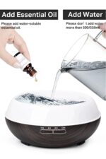 Hava Nemlendirici Buhar Makinesi Ve Aroma Oda Nemlendiricisi Terapi Cihazı Difizör - Görsel 3