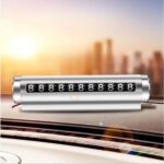 BUFFER® Alüminyum Kasa Gri Renk Çevirmeli Araç Içi Telefon Numaratörü Park Oto Numaratörü - Görsel 5