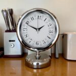 Classic Series Silver 25 x 20 Cm Metal Krom Masa Saati