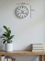 36 Cm Beyaz Çocuk Odası Duvar Saati - Görsel 5