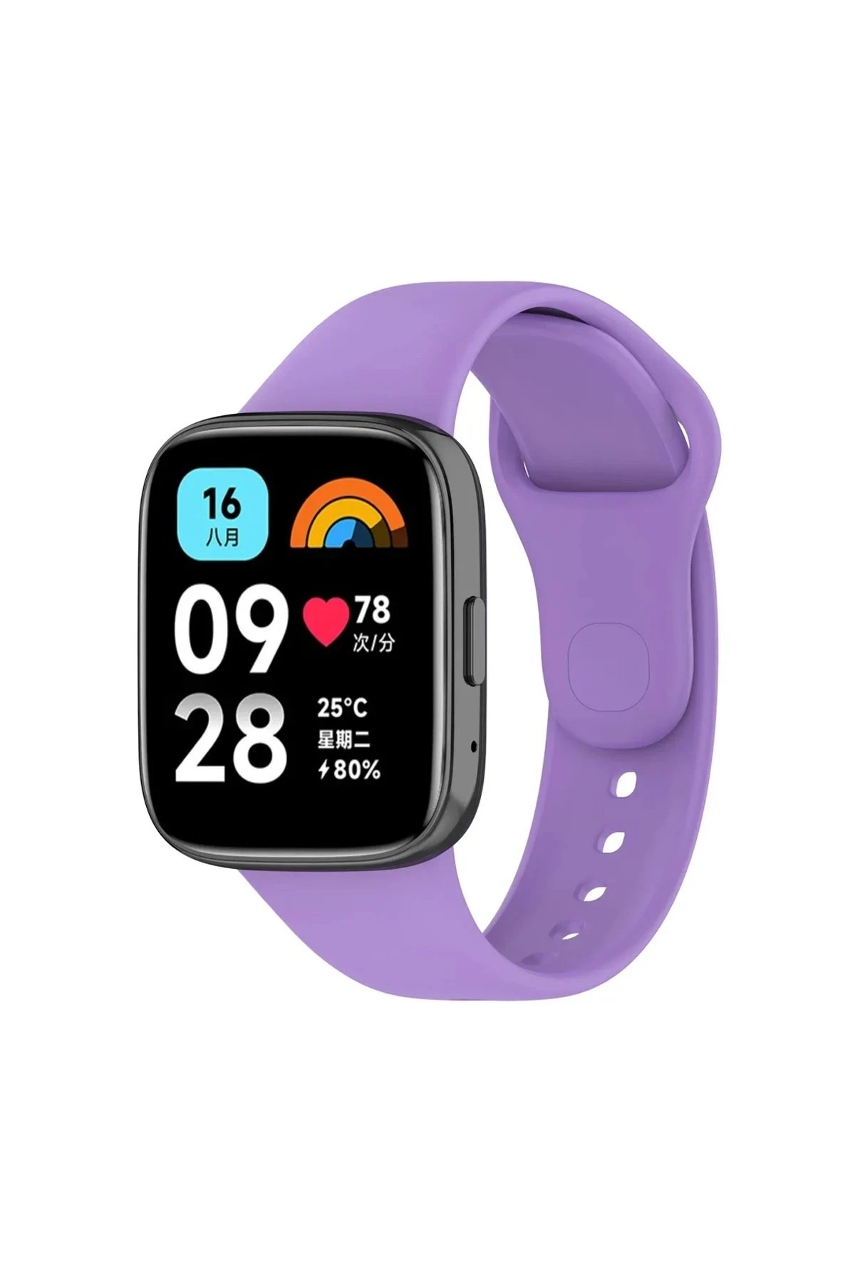 Mey İthalat® Redmi Watch 3 Active Klasik Kordon - Lila Mey İthalat® Redmi Watch 3 Active Klasik Kordon - Lila