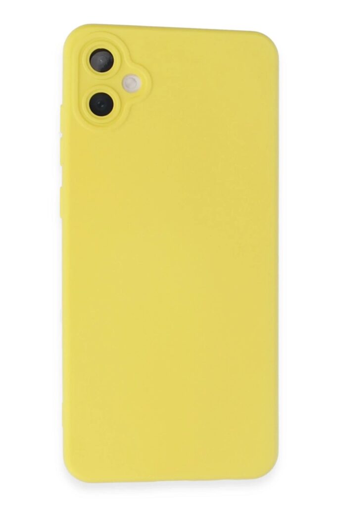 Mey İthalat®  Samsung Galaxy A05 Kılıf Nano içi Kadife Silikon - Sarı