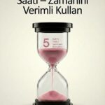 5 Dakikalık Kum Saati Zamanlayıcı – PEMBE Dekoratif Masa Saati 4 Renk Seçeneği