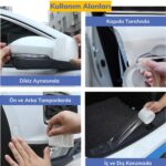 BUFFER® Şeffaf Su Geçirmeyen  Dayanıklı Kolay Yapışan Çizilmeye Dayanıklı Oto Darbe Koruyucu Bant - Görsel 5