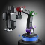 BUFFER® Jel Vantuzlu Cama Takılabilen Güçlü 360 Derece Dönebilen Ayarlanabilir Araç Içi Vantuzlu Telefon Tutucu - Görsel 5