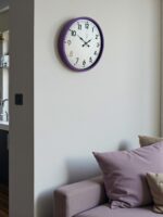 36 Cm Mor Standart Duvar Saati - Görsel 2