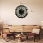 Vintage Aurea 60 Cm Çarklı Duvar Saati - Görsel 4
