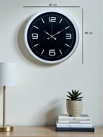 Prime White 40  Cm Metal Modern Duvar Saati - Görsel 5