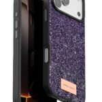 Mey İthalat®   iPhone 17 Pro Bright Simli Kapak - Derin Mor