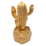 BUFFER® Led Işıklı Sevimli Kaktüs Dekoratif Masa Lambası Mini Biblo Gece Lambası-GOLD - Görsel 4