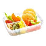 BUFFER® 3 Bölmeli Kilitli Kapaklı 1 Litre Erzak Saklama Kabı LC-510 - Görsel 2