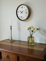 36 Cm Kahverengi Modern Dekoratif Duvar Saati - Görsel 2