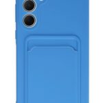 Mey İthalat®  Samsung Galaxy A35 5G Kılıf Kelvin Kartvizitli Silikon - Mavi