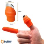 BUFFER® Silikon Parmak Koruyucu Meyve Toplama Aracı Bahçe Kesme Bıçak Eldiven - Görsel 6