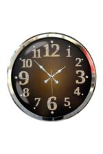 Krom Işıltılı Zaman 52 Cm Metal Duvar Saati - Görsel 4