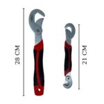 BUFFER® Çok Fonksiyonlu Ergonomik  Ayarlanabilir Büyük Küçük Akıllı Pense Anahtar 2li Set - Görsel 4