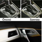 BUFFER® Gold Araba Oto Trim Dekorasyon Şeridi Kauçuk Elastik Kolay Kurulum 5 metre Şerit Bant - Görsel 6