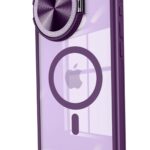 Mey İthalat®  iPhone 15 Pro Kılıf Teleskop Lens Magsafe Silikon Kapak - Derin Mor