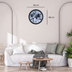 Worldline Black 40 Cm Metal Duvar Saati - Görsel 4
