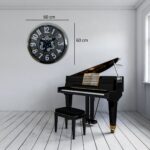 Iron Legacy Krom 60 Cm Çarklı Duvar Saati - Görsel 4