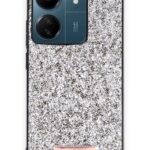 Mey İthalat®   Redmi 13C Bright Simli Kapak - Gümüş
