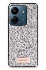 Mey İthalat®   Redmi 13C Bright Simli Kapak - Gümüş