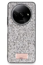 Mey İthalat®   Redmi A3 4G Bright Simli Kapak - Gümüş