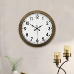 36 cm Eskitme Metal Standart Duvar Saati