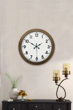 36 cm Eskitme Metal Standart Duvar Saati