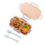 BUFFER® 2 Bölmeli 150-300 Ml Paslanmaz Çelik Yemek Kabı Beslenme Kabı Yiyecek Saklama Kabı - Görsel 4