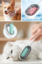 BUFFER® Su Hazneli Kedi ve Köpek Tüyü Toplamama Fırçası Su Hazneli Pet Tarağı - Görsel 7