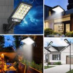 BUFFER® 3 Farklı Işık Modlu Güneş Enerjisiyle Şarj Olan Dış Mekan Uyumlu Kumandalı Solar Duvar LEDİ - Görsel 4