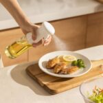 BUFFER®  Çok Amaçlı Cam Şişe Püskürtmeli Dağıtıcı Yağdanlık Limonluk Sirke Sosluk Spreyi Beyaz - Görsel 7