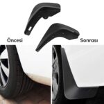 BUFFER® 2 Adet Ön veya Arkaya Uygun Çamur Önleyici Paçalık 32 x19 cm - Görsel 5