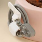 Buffer 6'lı Pratik Kablo Toparlayıcı Yapışkanlı Klips Mutfak Air Fryer Kettle Kahve Tost Makinası - Görsel 7