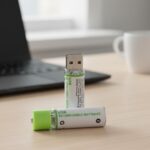 BUFFER® USB Şarjlı 1450mAh AA 1.2V Lityum Kalem Pil – 2’li Set, Tekrar Şarj Edilebilir Uzun Ömürlü Dönüştürülebilir Batarya - Görsel 4