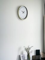 36 Cm Krem 24 Saat Göstergeli Duvar Saati - Görsel 3