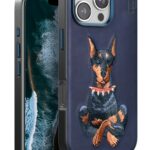 Mey İthalat®  iPhone 16 Pro Perma Desenli Kapak - Lacivert