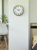36 Cm Krem Çocuk Odası Duvar Saati