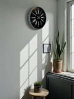 36 cm Dekoratif Gri Duvar Saati - Görsel 2