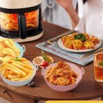 BUFFER® Renkli Isıya Dayanıklı Yıkanılabilir Silikon Fırın Ve Airfryer Yuvarlak Model Pişirme Matı 20 Cm - Görsel 3