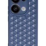 Mey İthalat®   Redmi Note 13 Pro 4G Kılıf Petek Silikon Kapak - Lacivert