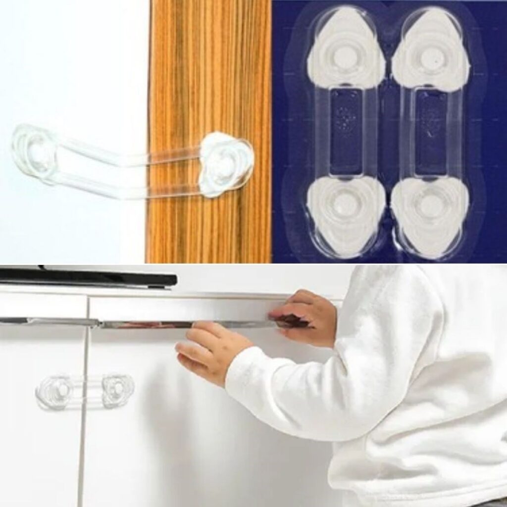 BUFFER® 2'li Mini Çok Amaçlı Kilit- Çocuk Güvenlik Gereçkerli Çekmece