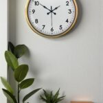 52 cm Eskitme Metal Dekoratif Duvar Saati