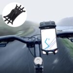 BUFFER® Universal Bisiklet Motosiklet Çocuk Arabası Silikon 360 Derece Telefon Tutucu Tüm Modellerle - Görsel 3