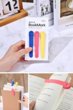 3’lü Otomatik Kitap Ayıracı – Akıllı Silikon Yer İmi Klips Seti, Okuma Severler İçin Pratik Kitap Aksesuarı - Görsel 6